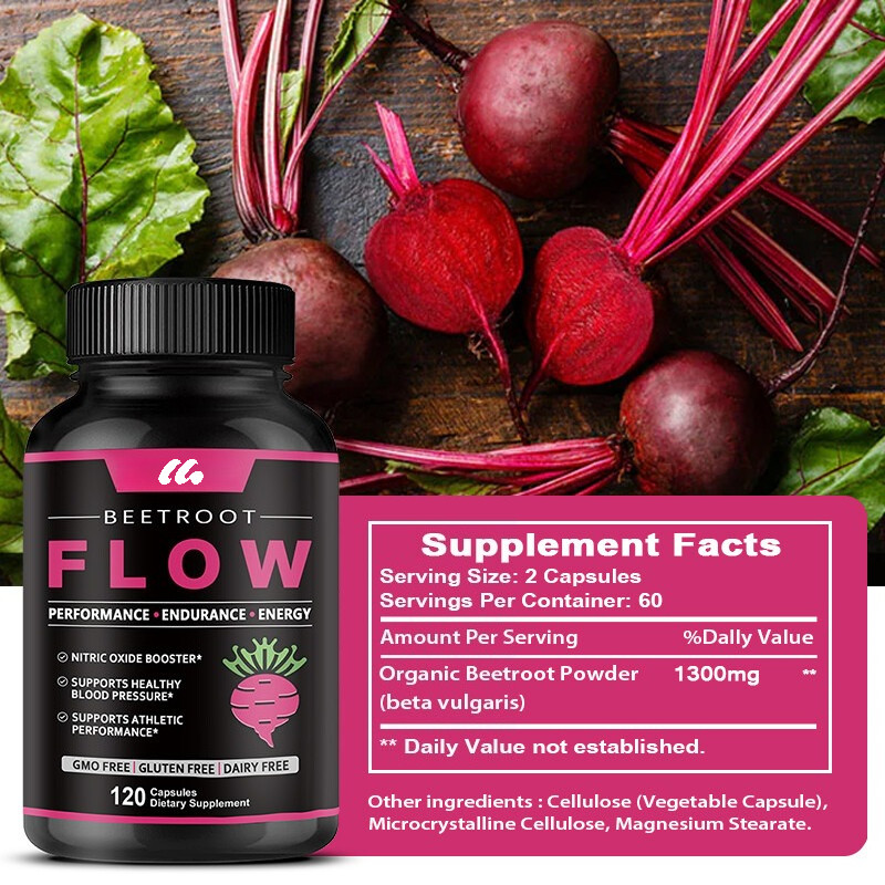 Organic Beet Root Powder Supports Healthy Blood Pressure Nitric Oxide Booster