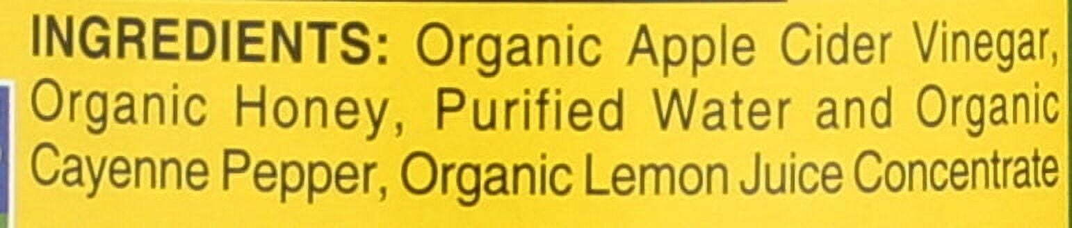 Organic Apple Cider Vinegar Honey Cayenne Wellness Cleanse,32 fl oz
