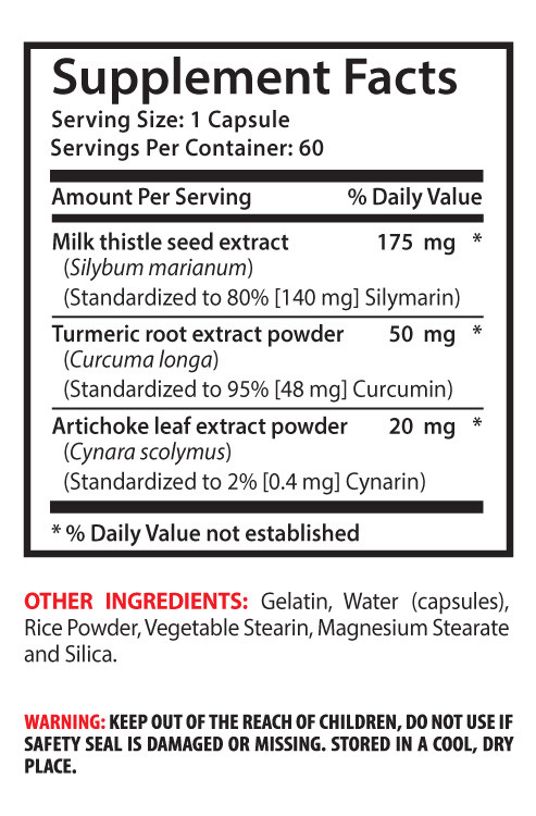 prevent kidney stones – Milk Thistle Extract 175mg 3B – herbal liver detox