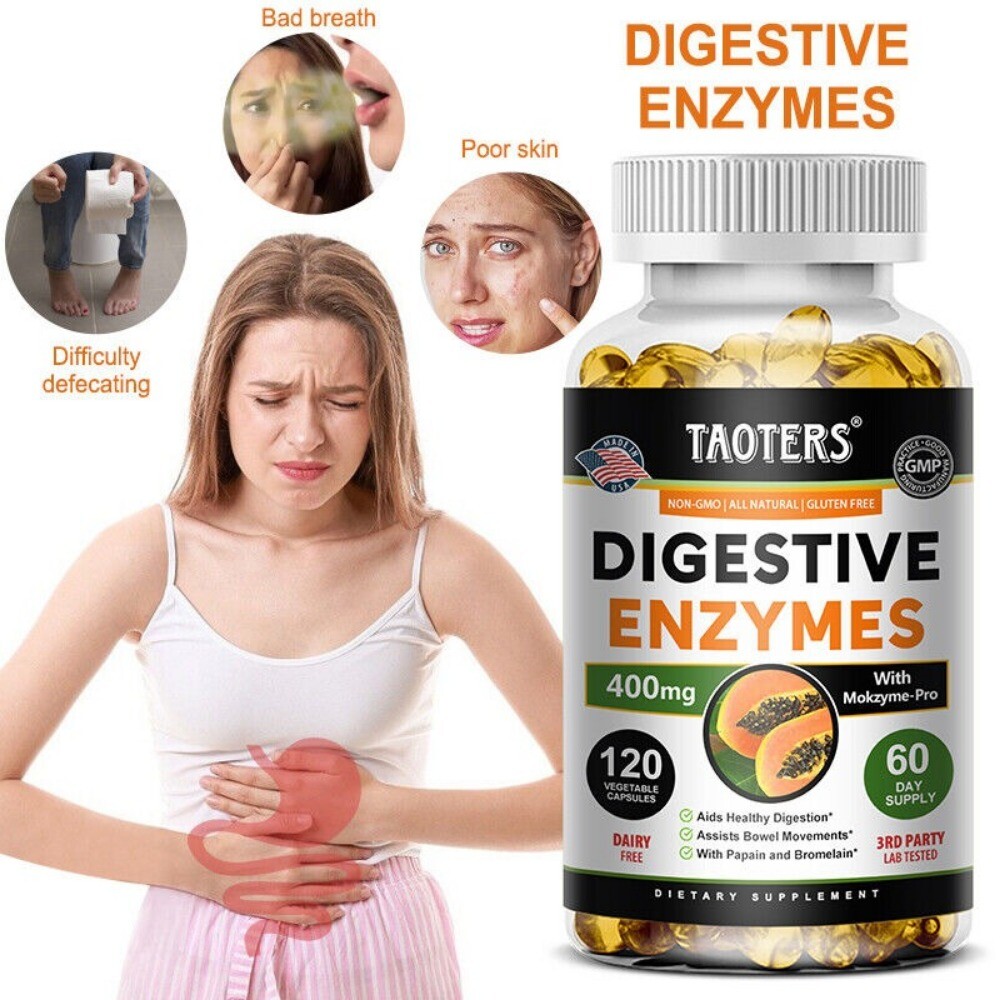 Enzymatic Digestion with Lactobacillus Digestive Support Supplement -30TO120Caps