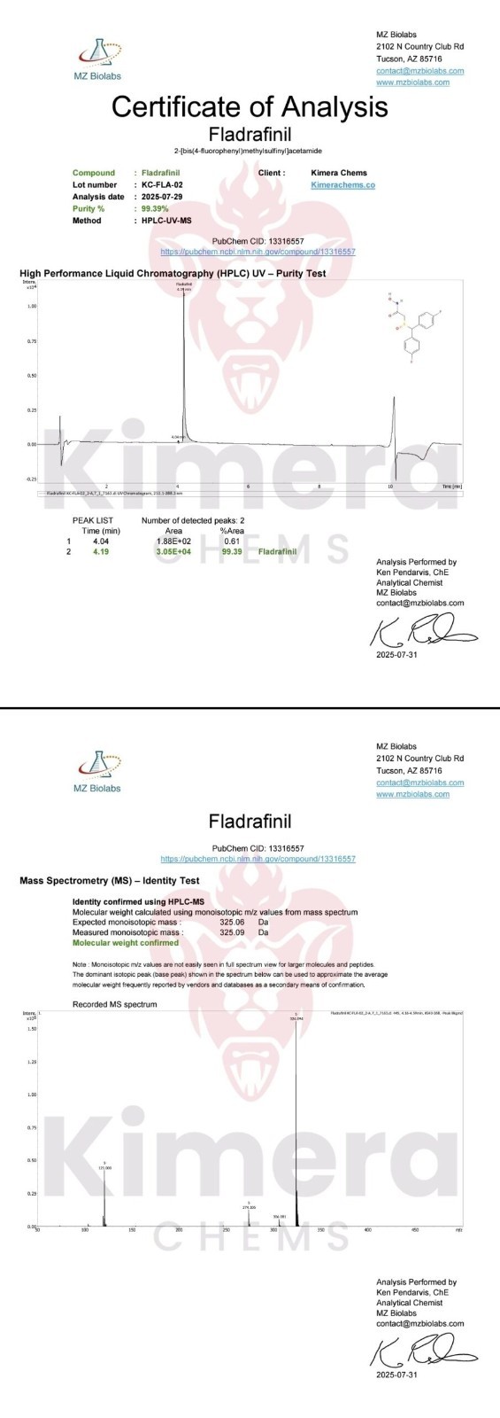 Kimera Chems CRL-40,941 50mg 60 Capsules