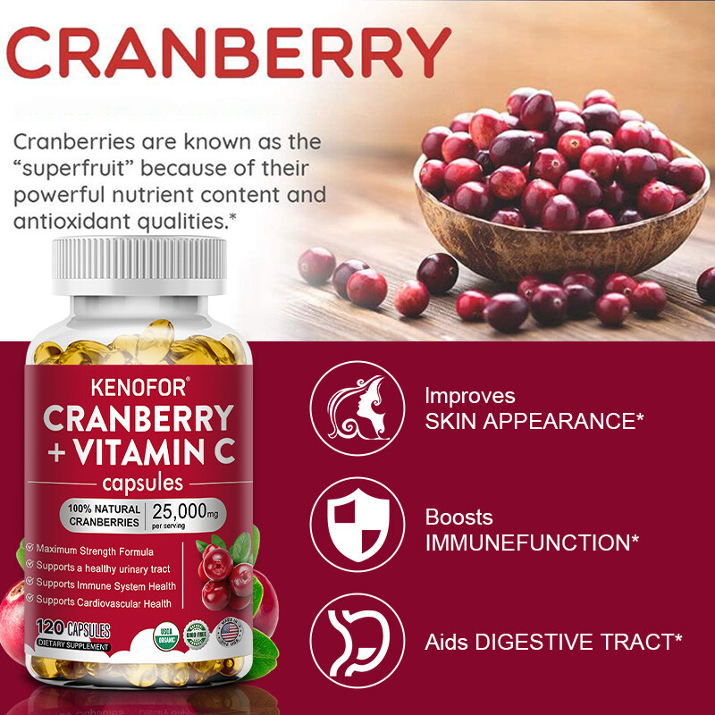Cranberry Extract 2,5000 Mg Strength 120Veggie Capsules 50:1 Extract Concentrate