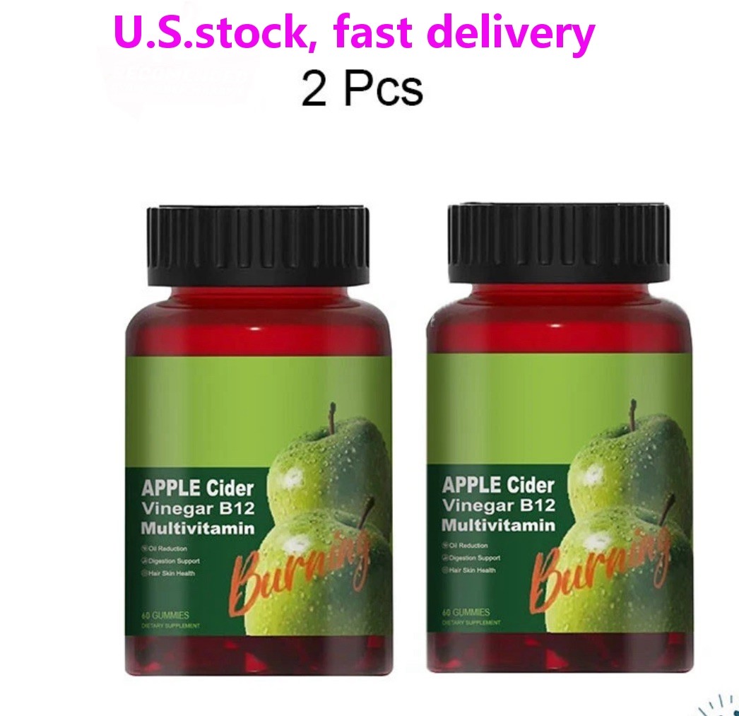 2 PACK Apple Cider Vinegar B12 Multivitamin, Apple Cider Vinegar Gummies