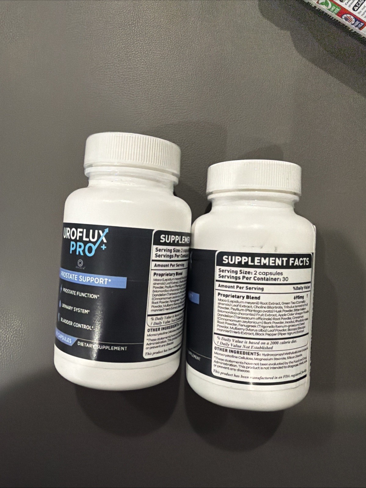 UroFluxPro Daily Wellness Supplement Made in USA Premium Support Lot Of 2