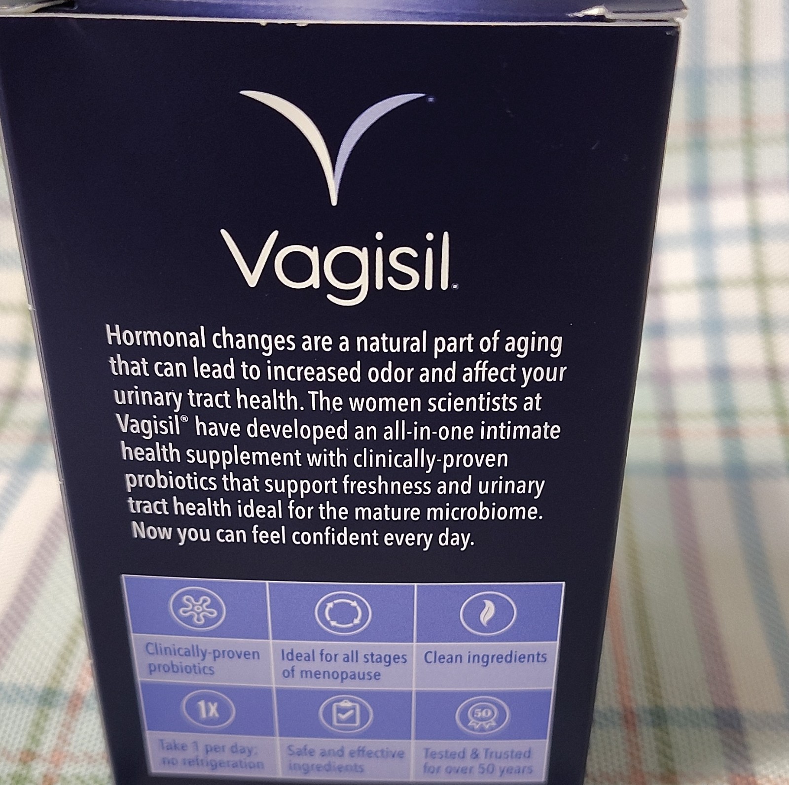 Vagisil Probiotic Oral Supplement Menopause Support D-Mannose 30 Capsules