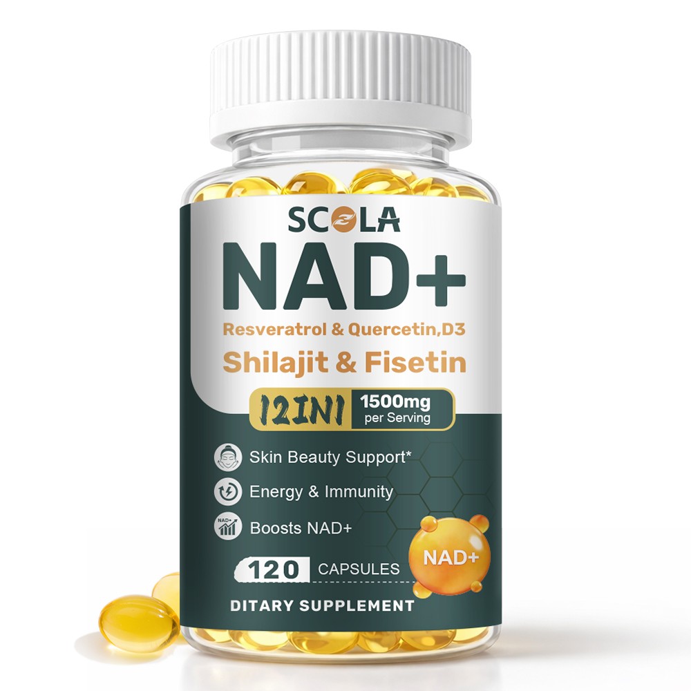 NAD+ Supplement 1500mg with Resveratrol | Cellular Health & Energy | 240Caps