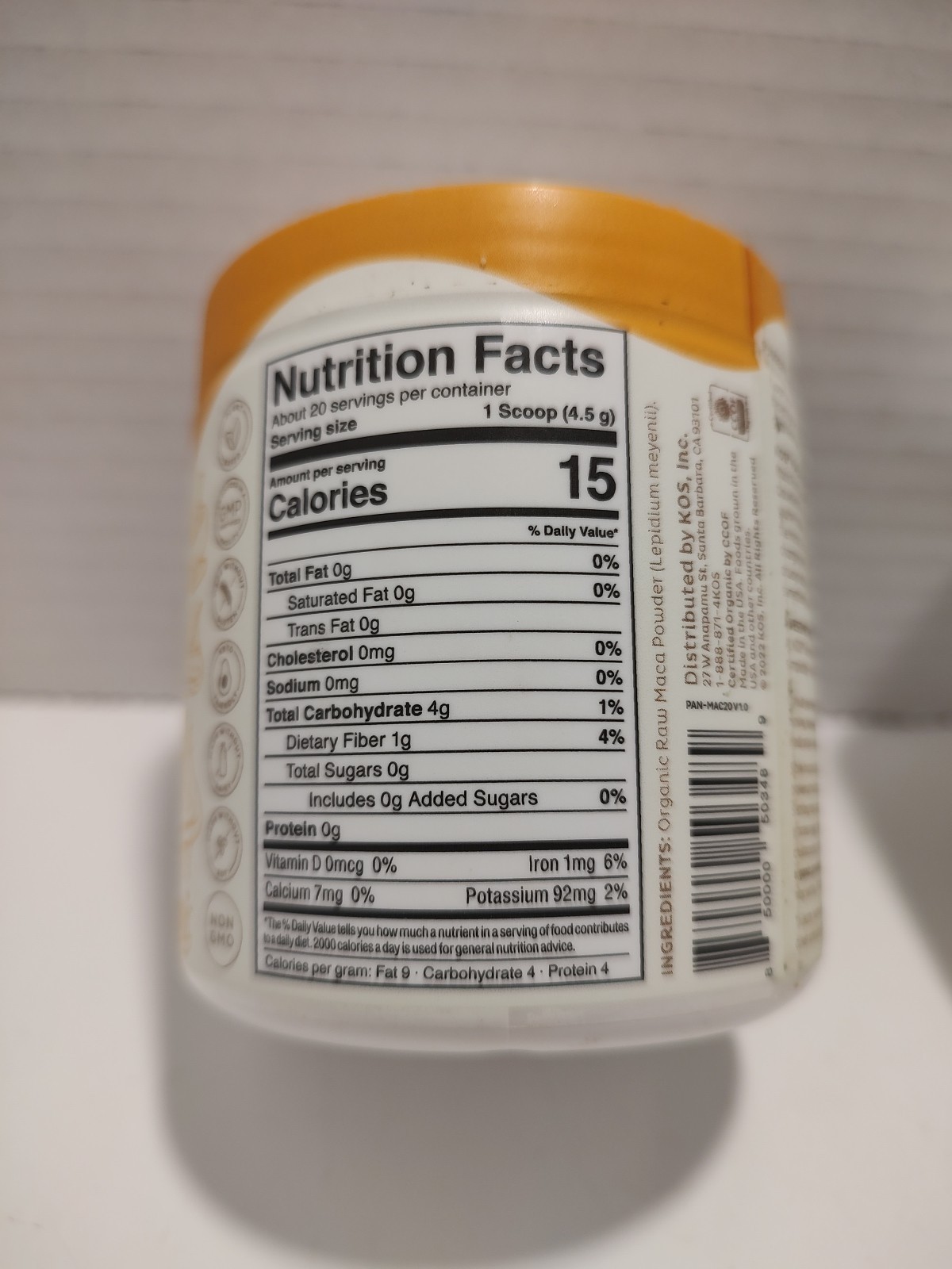 🔥 2 Pack, NATURE POWERED KOS Maca root and Wheat grass
