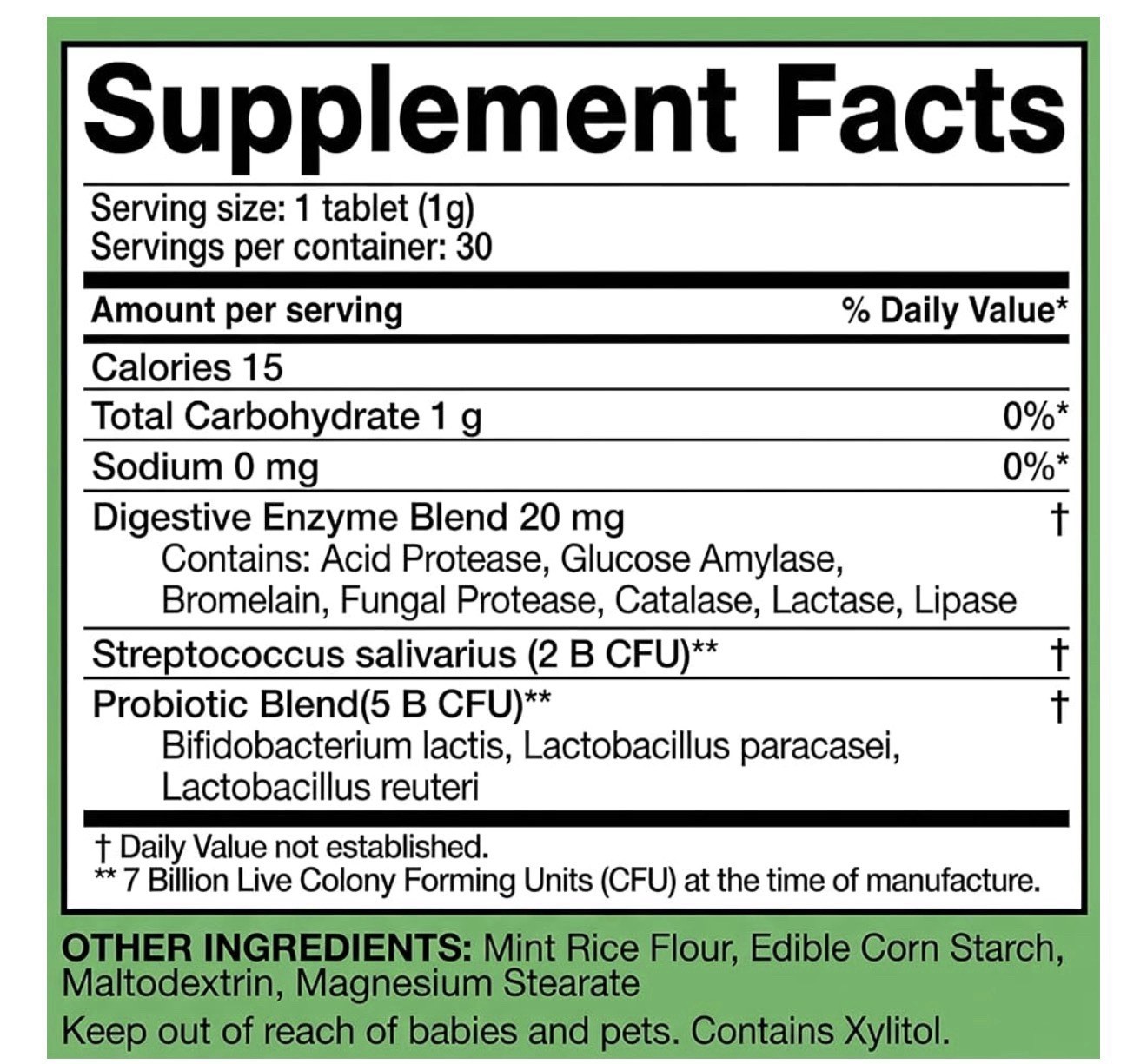 Dental Probiotic for Bad Breath Support, Oral Health Probiotics & Fresh Breath