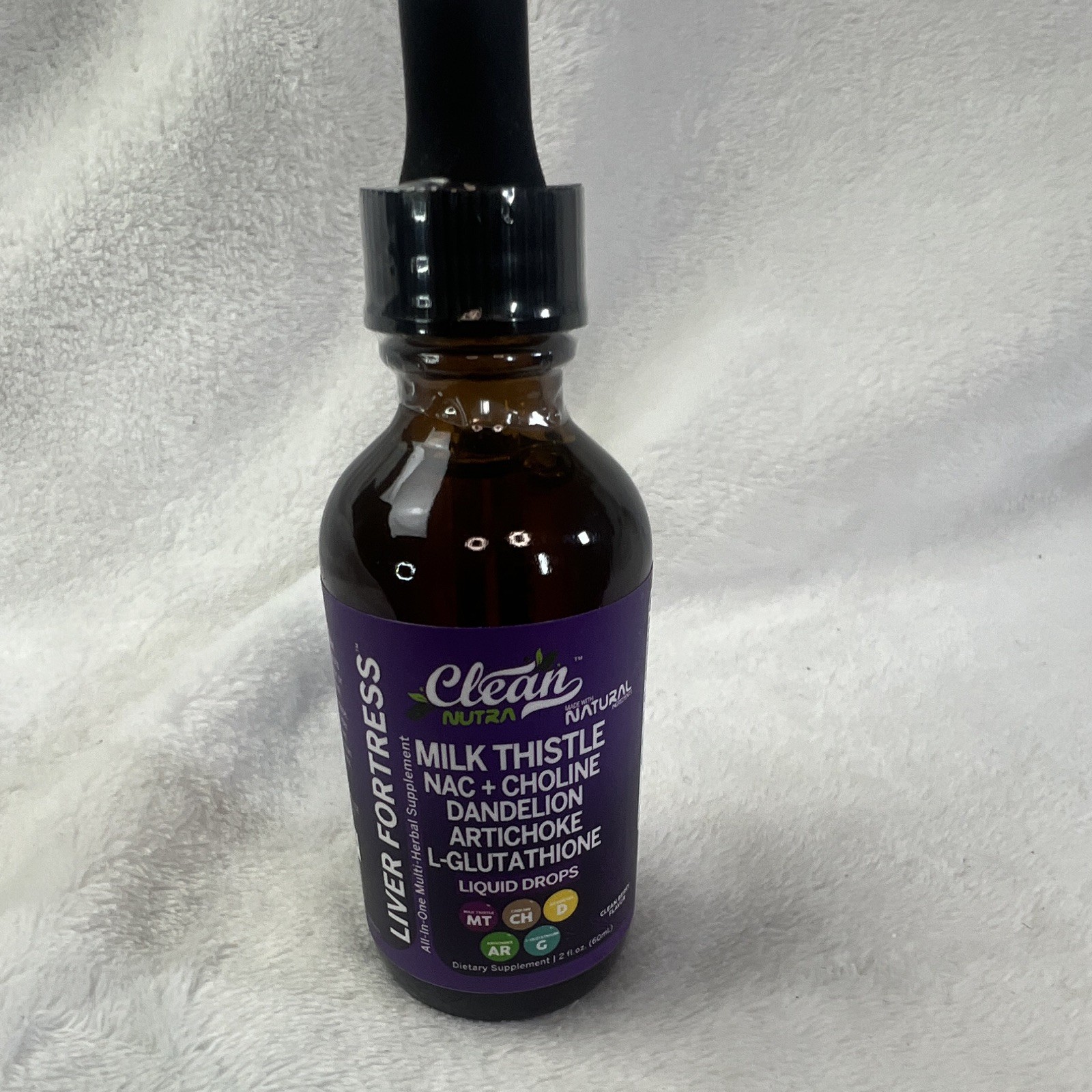 Clean Nutra Multimineral liquid drops milk thistle, nac+choline, dandelion 2oz