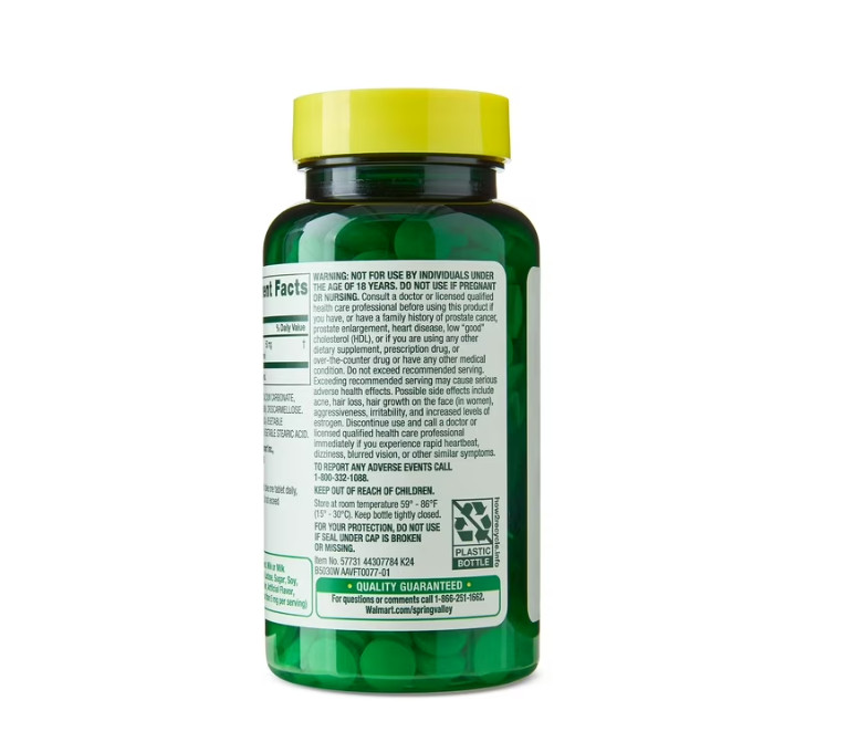 2 PACK Spring Valley DHEA 50mg Tablets, Dietary Supplement, 50 Count, PACK OF 2
