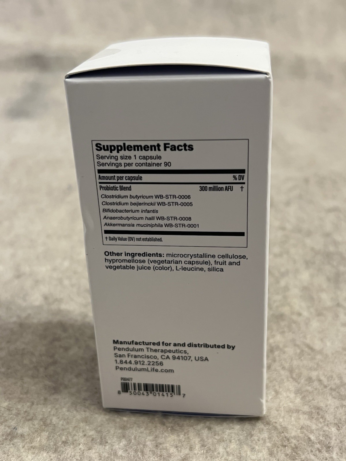 Pendulum Metabolic Daily Pro, 90 Capsules, Akkermansia Muciniphila Metabolism