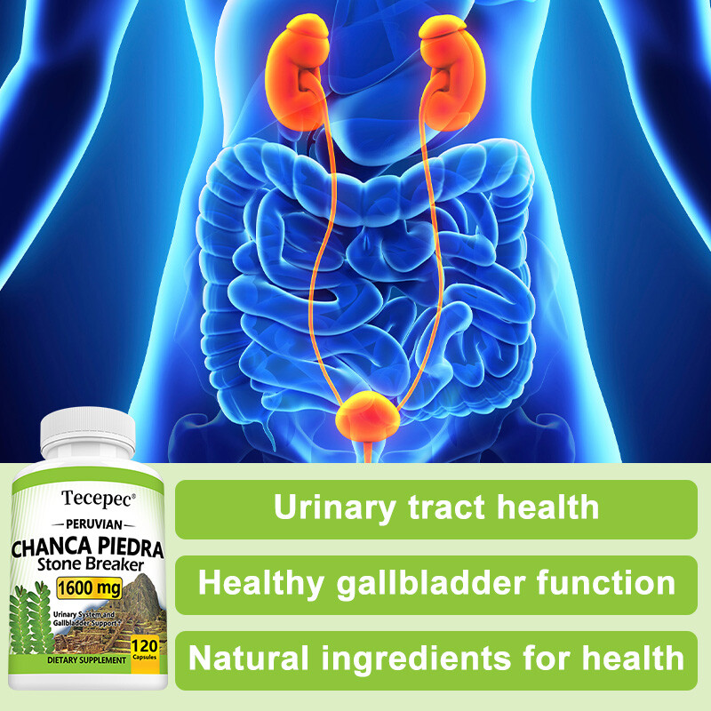 Chanca Piedra 1600 Mg Stone Breaker 120 Capsules Urinary & Gallbladder Health
