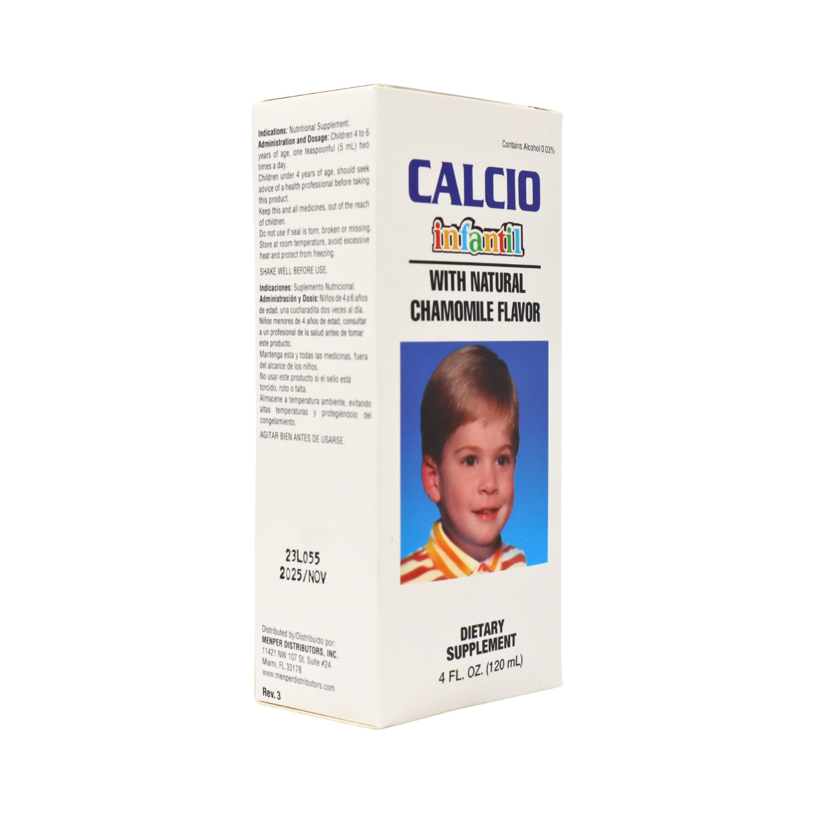 Menper Children’s Calcio Infantil Supplement with Matricaria – 4 fl oz