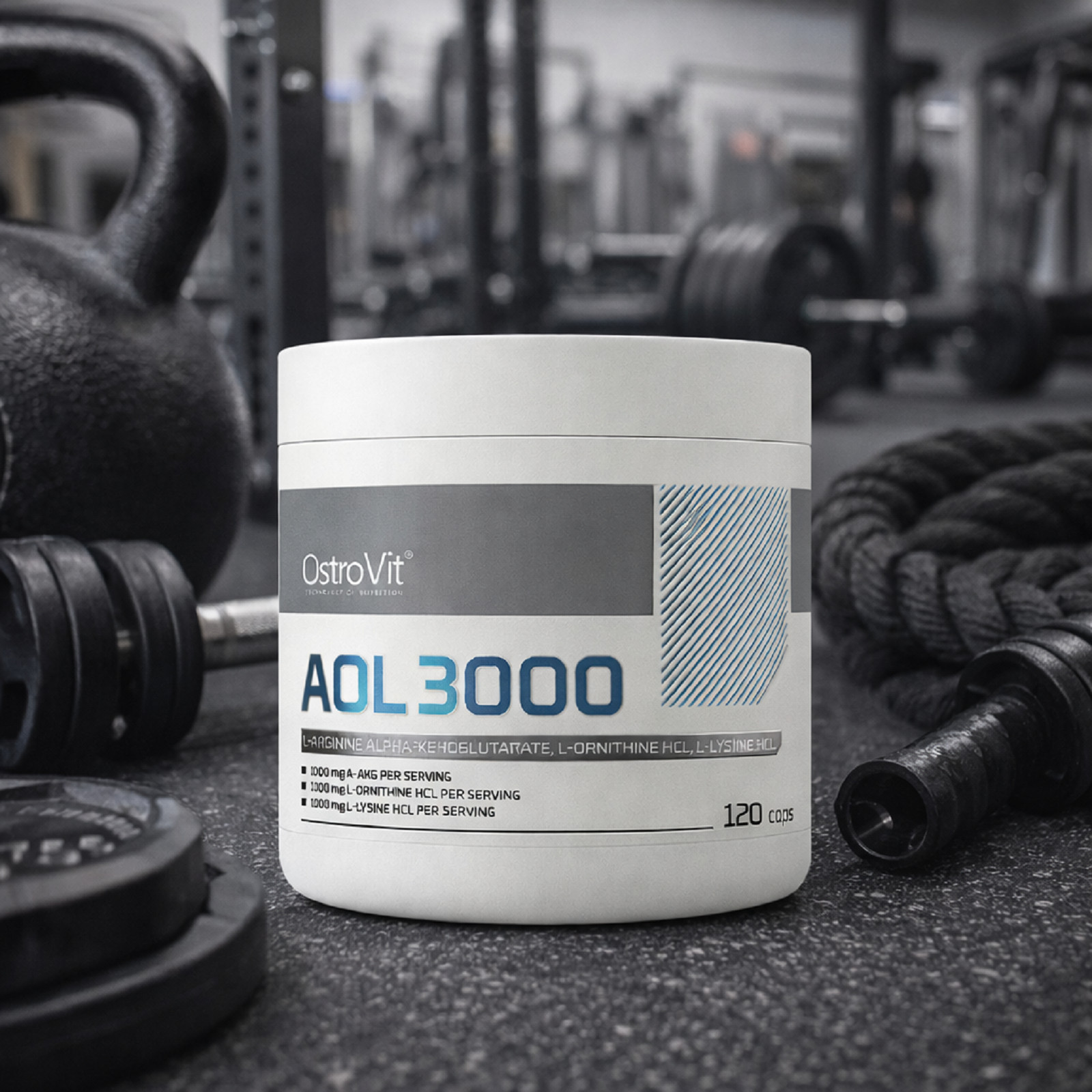 OSTROVIT AOL 3000 – 120 Capsules – Muscle Mass Endurance Regeneration L-Arginine