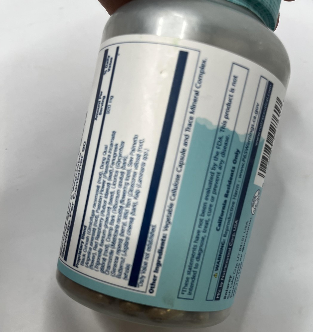 2pk Solaray Female Hormone Blend SP-7C 180 VegCaps Herbal Support Exp 11/28