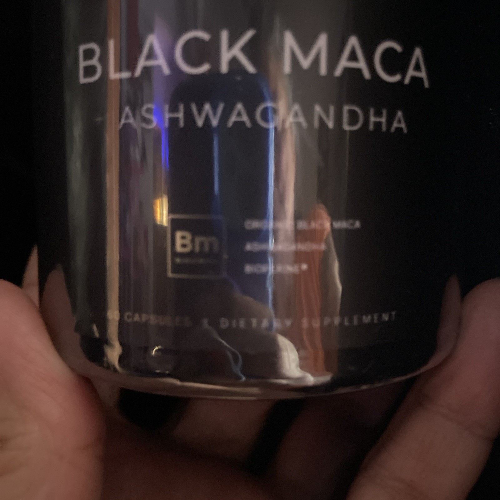 ELMNT Black Maca + Ashwagandha + BioPerine 1000mg 60 Caps Non-GMO Exp 03/2028