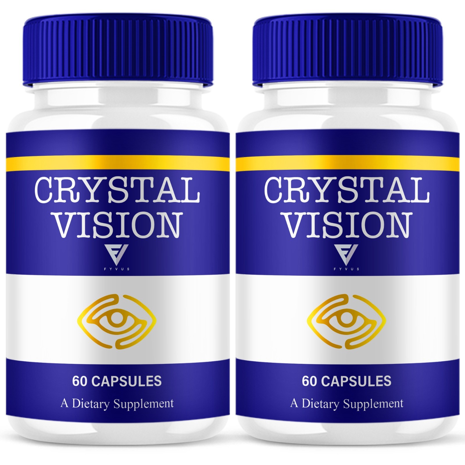 (2 Pack) Crystal Vision Eye Care, Crystal Vision Supplement (120 Capsules)