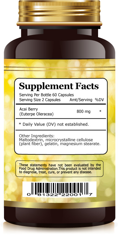 Acai Berry | Antioxidant Superfood & Weight Loss Cleanse Dietary Supplement