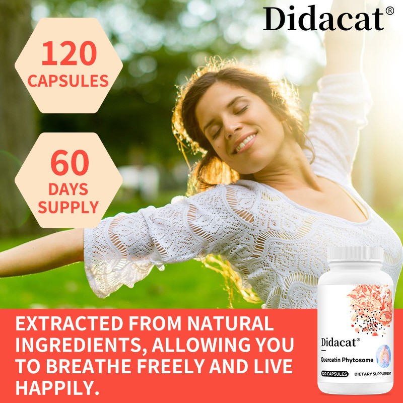 Quercetin Phytosome 250mg | Respiratory & Immune Support, 30/60/120 Capsules