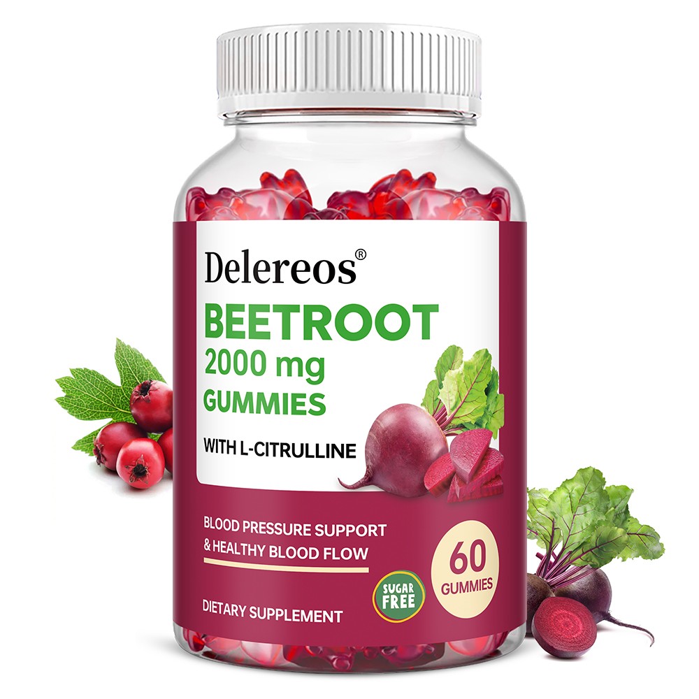 Beetroot Circulation Superfood Blood Pressure Support Non Gmo 60 Gummies