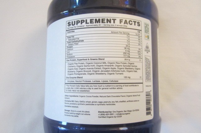 New in the Package Ora So lean & so clean Superfood Plant Protein 20 Servings