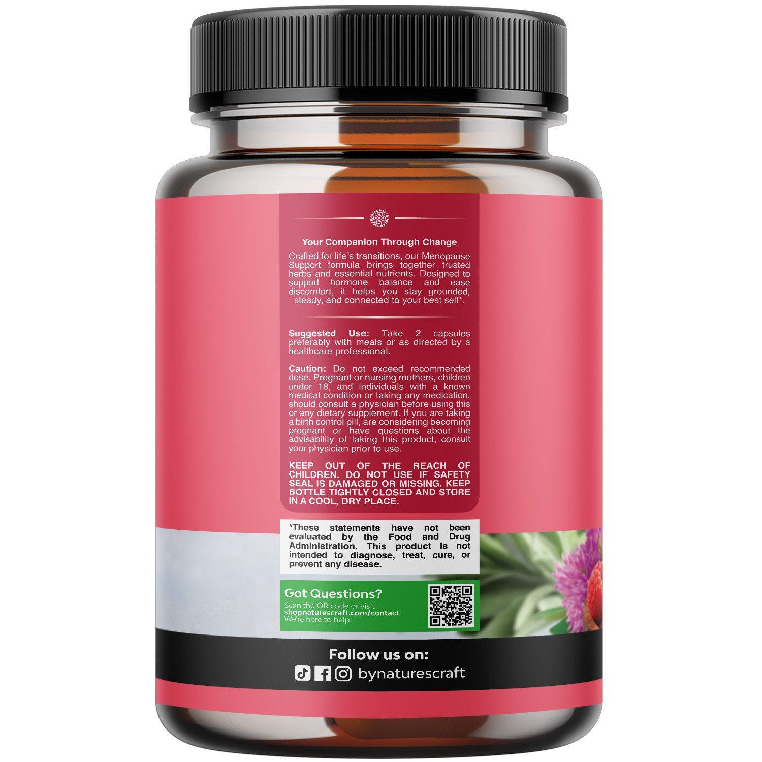 Complete Herbal Menopause Supplement for Women – 30 Servings
