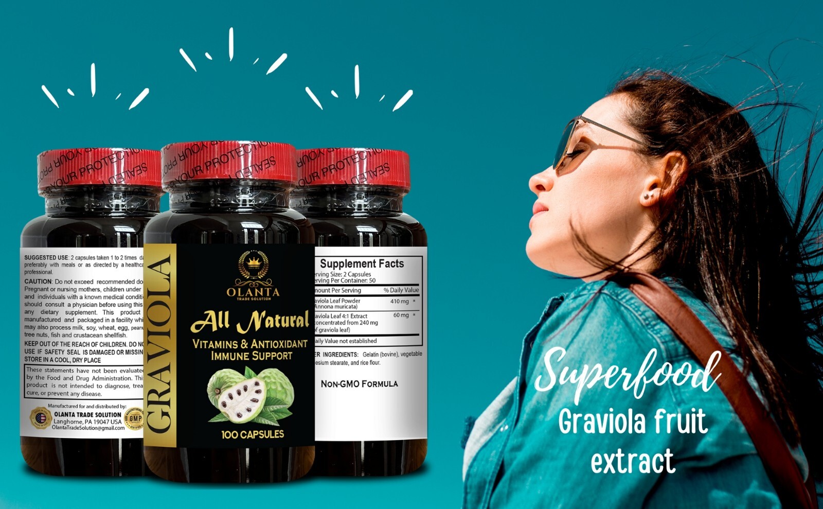 Graviola Leaf Herbal Blend for support Daily Balance, Lifestyle Support & Gentle