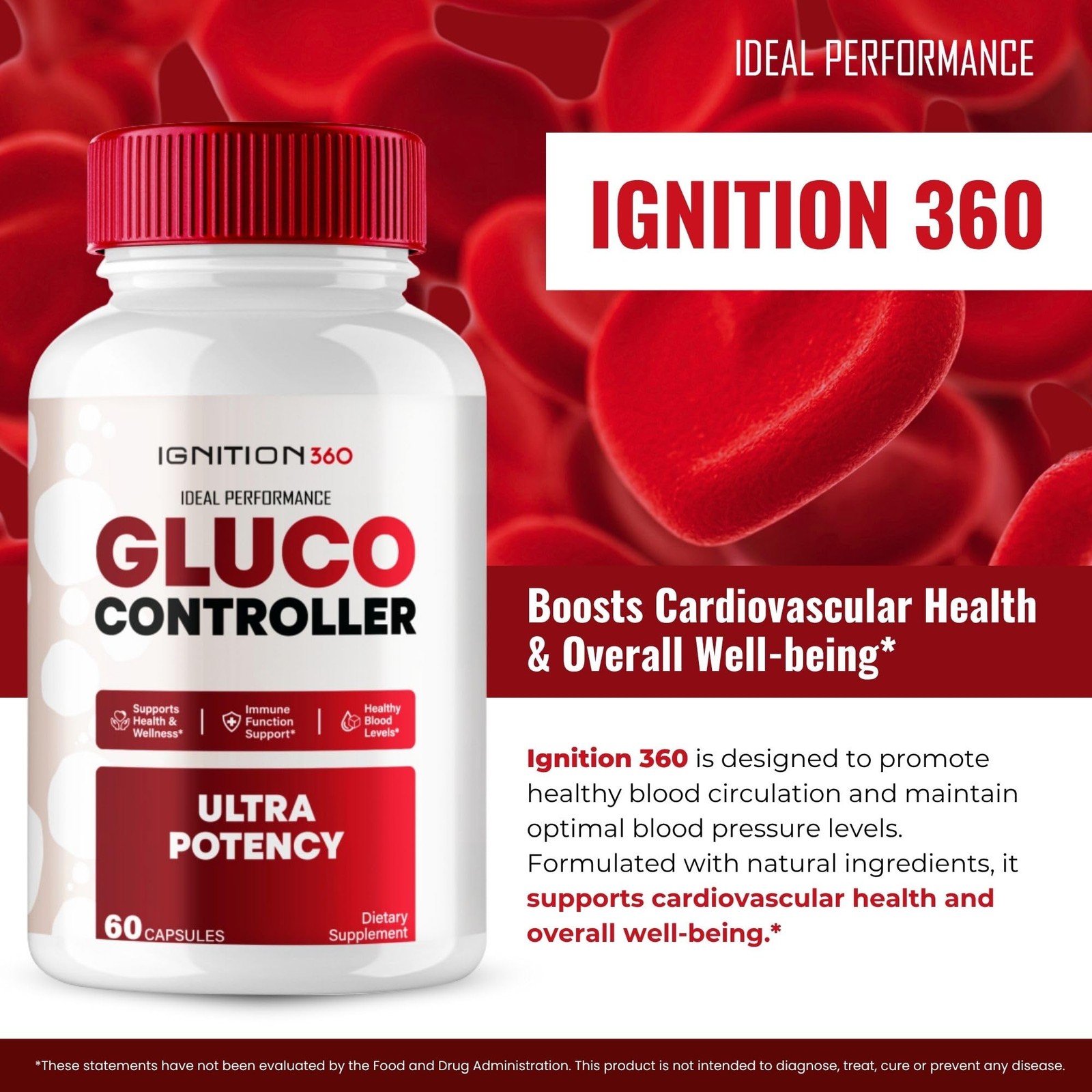 Ignition360 Ignition 360 Blood Sugar Support Supplement – 300 Capsules (5 Pack)