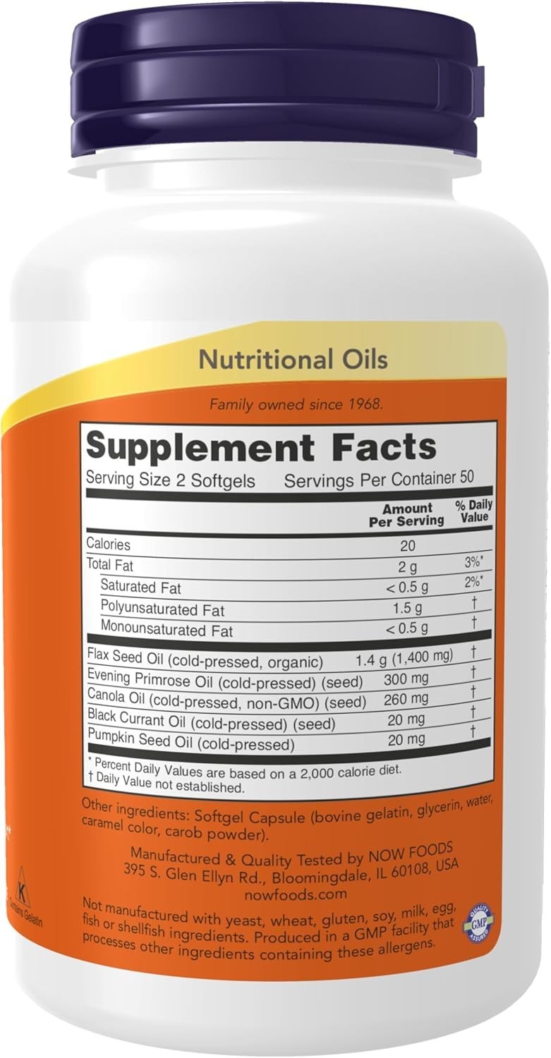 NOW FOODS Omega 3-6-9 1000 mg 100 Softgels