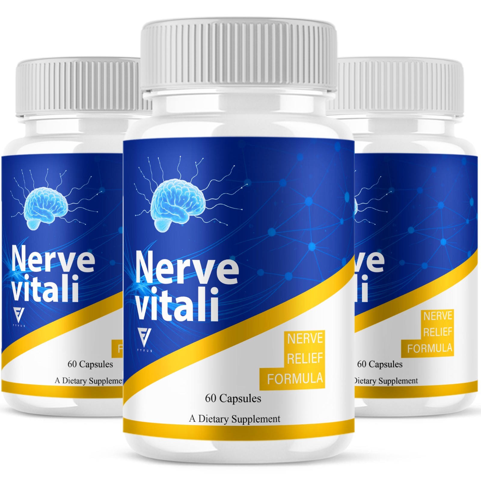 (3 Pack) NerveVitali Wellness Support, Nerve Vitali Nerve Pills (180 Capsules)