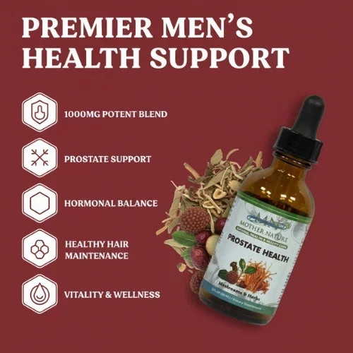 Organic Prostate Health Liquid Drops Tincture – Saw Palmetto Reishi Cordyceps