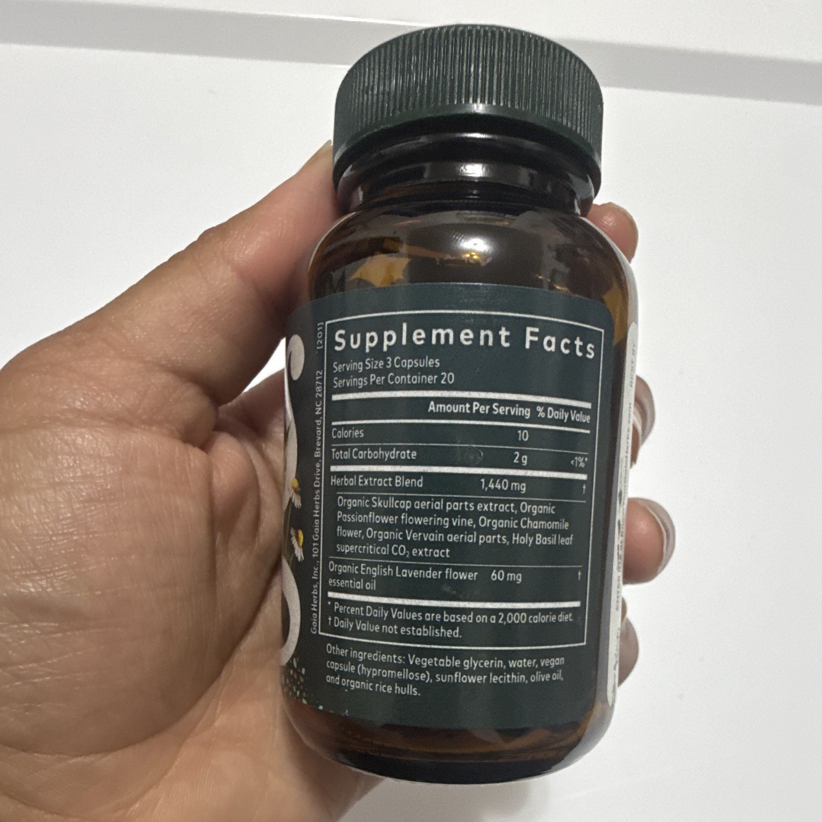 Gaia Herbs Calm A.S.A.P. Stress Support 60 Capsules Gluten-Free Vegan
