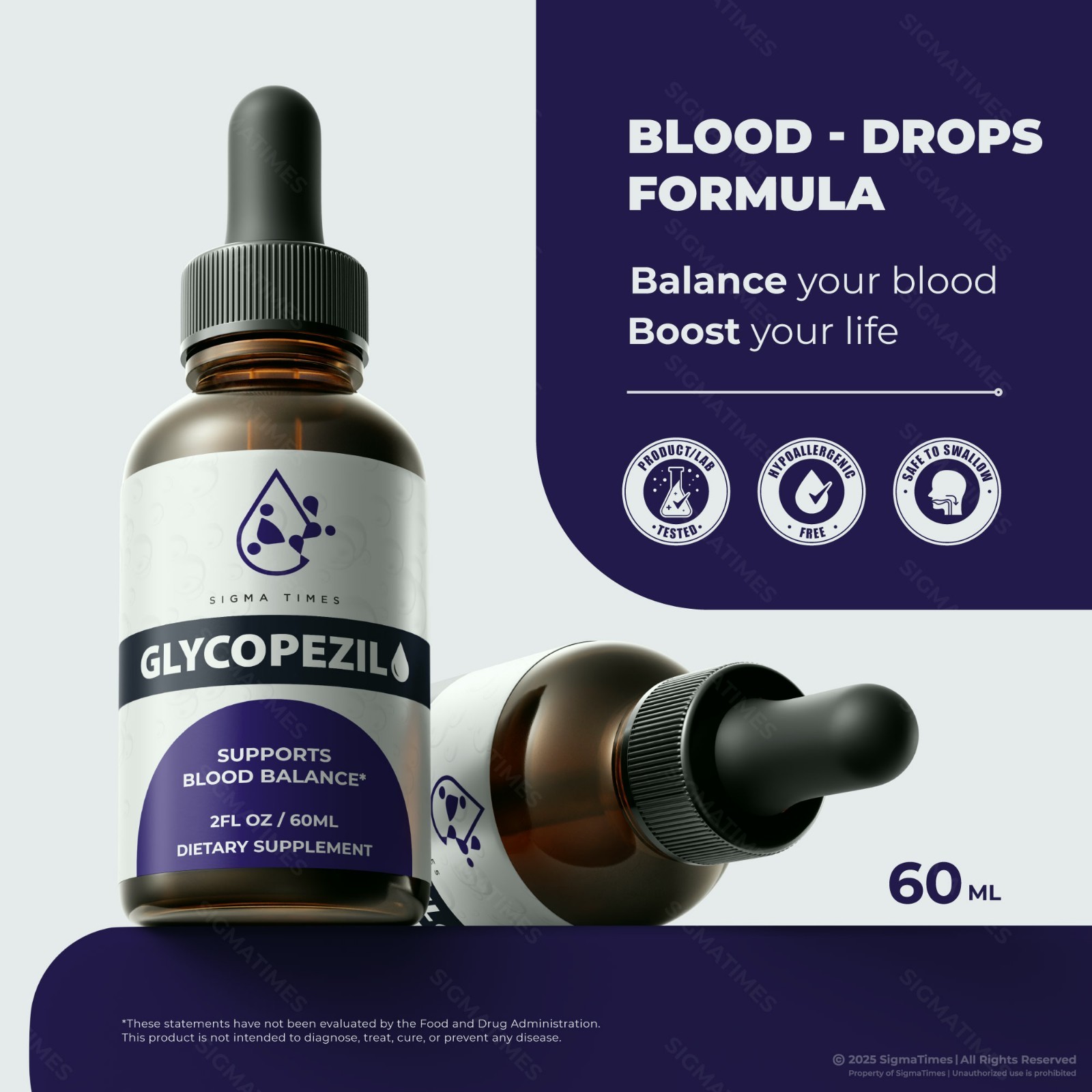 Glycopezil Drops, For Healthy Blood Support and Circulation (30 servs.)