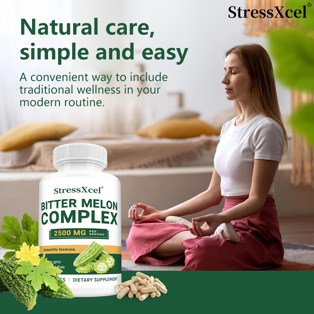 Extra Strength Bitter Melon Complex 2500mg 30/60/120Caps Non-GMO,Gluten-Free