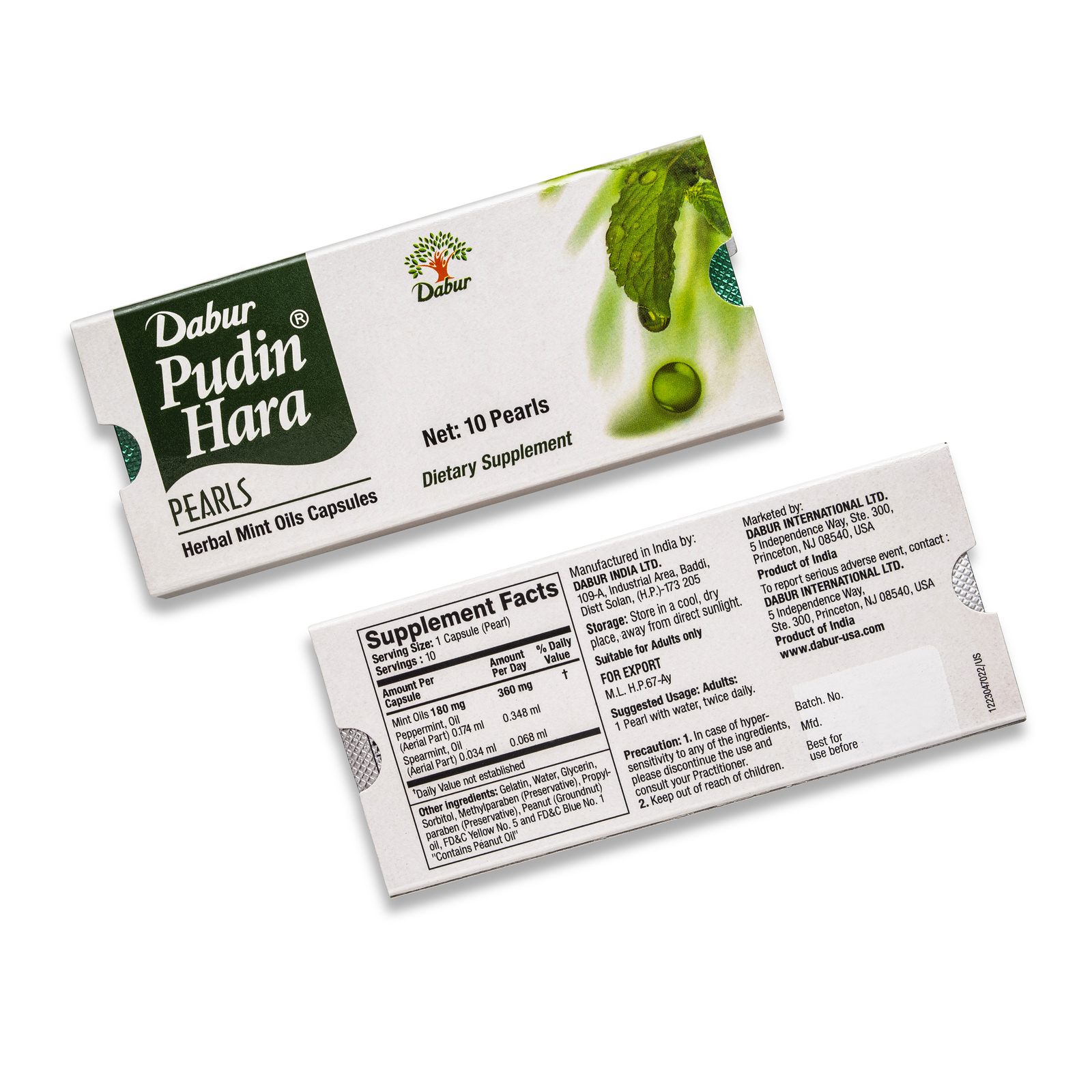 Dabur Pudin Hara Pearls – 10 Strips