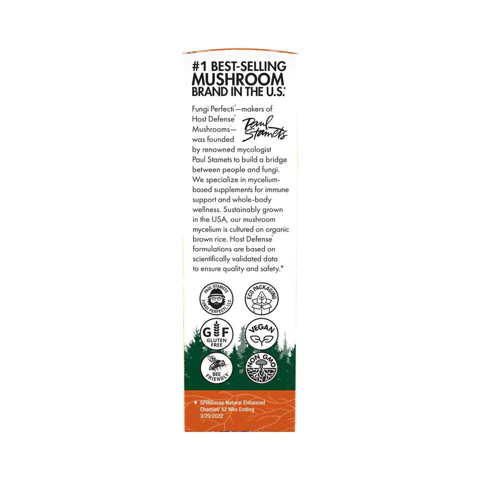 Fungi Perfecti Host Defense Cordyceps Extract 1 Oz Organic Energy Support