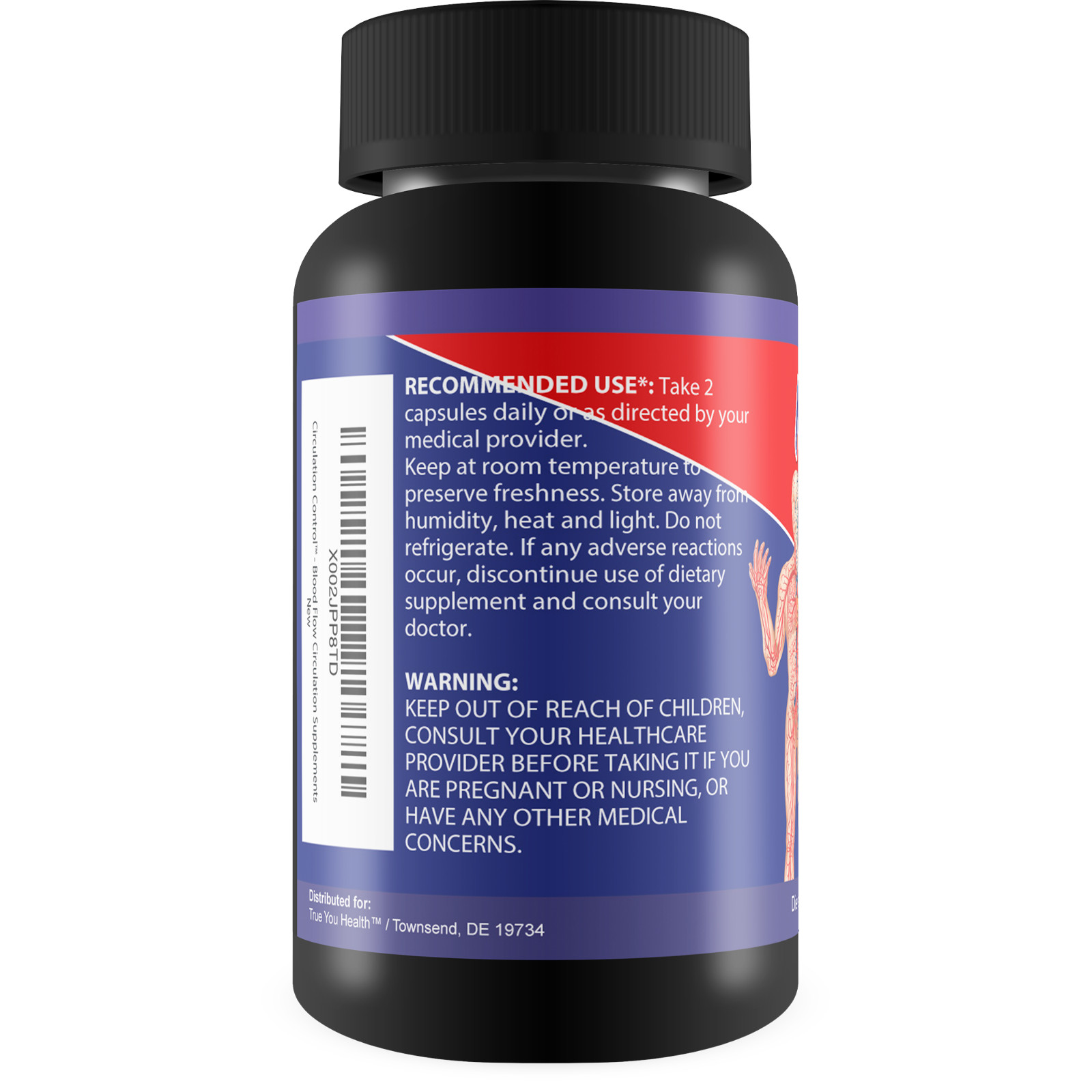 Circulation Control – Blood Flow Improvement – Body & Leg Circulation Supplement