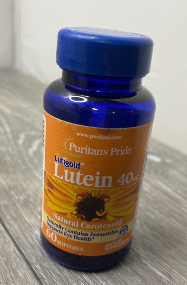 Puritan’s Pride Lutein 40mg Eye Health 60 Softgels Exp 9/26 NEW OTHER