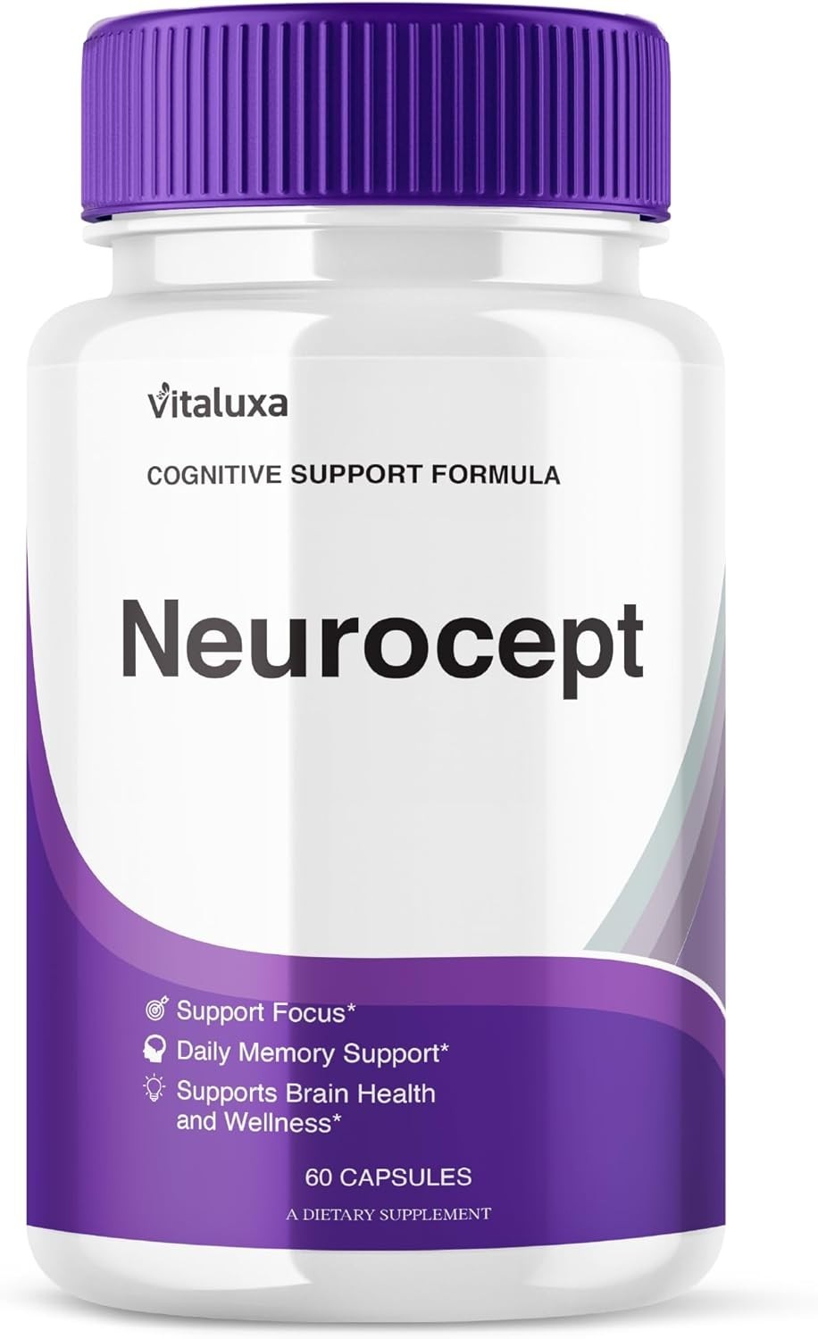 Neurocept Nootropic All Natural Formula Brain Supplement (60 Capsules)