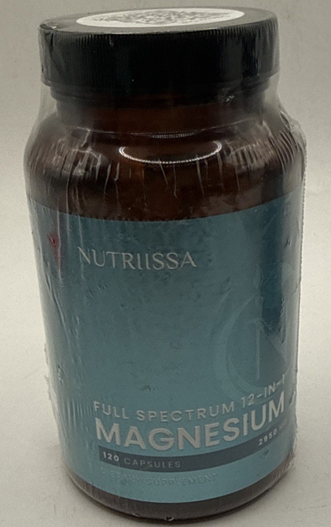 Lot Of 2 Nutriissa Full Spectrum 12 In 1 Magnesium 120 Capsules Exp 11/1/28.