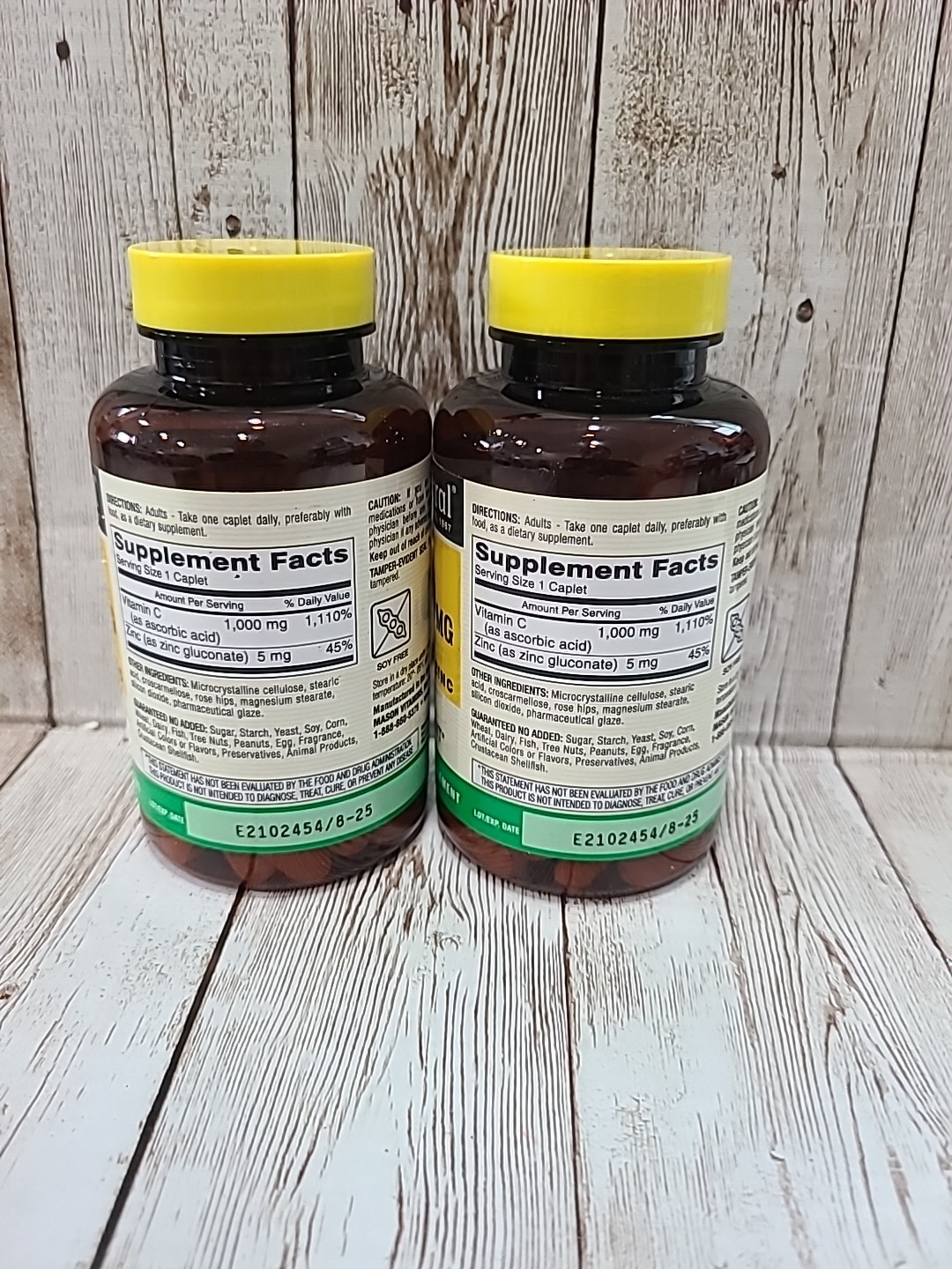 Mason Natural Vitamin C 1000 mg – Healthy Immune System, 100 Capsules. X2
