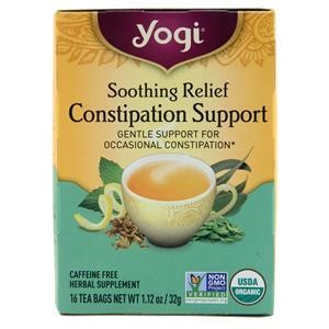 Yogi Soothing Relief Constipation Support Caffeine Free 16 pckts