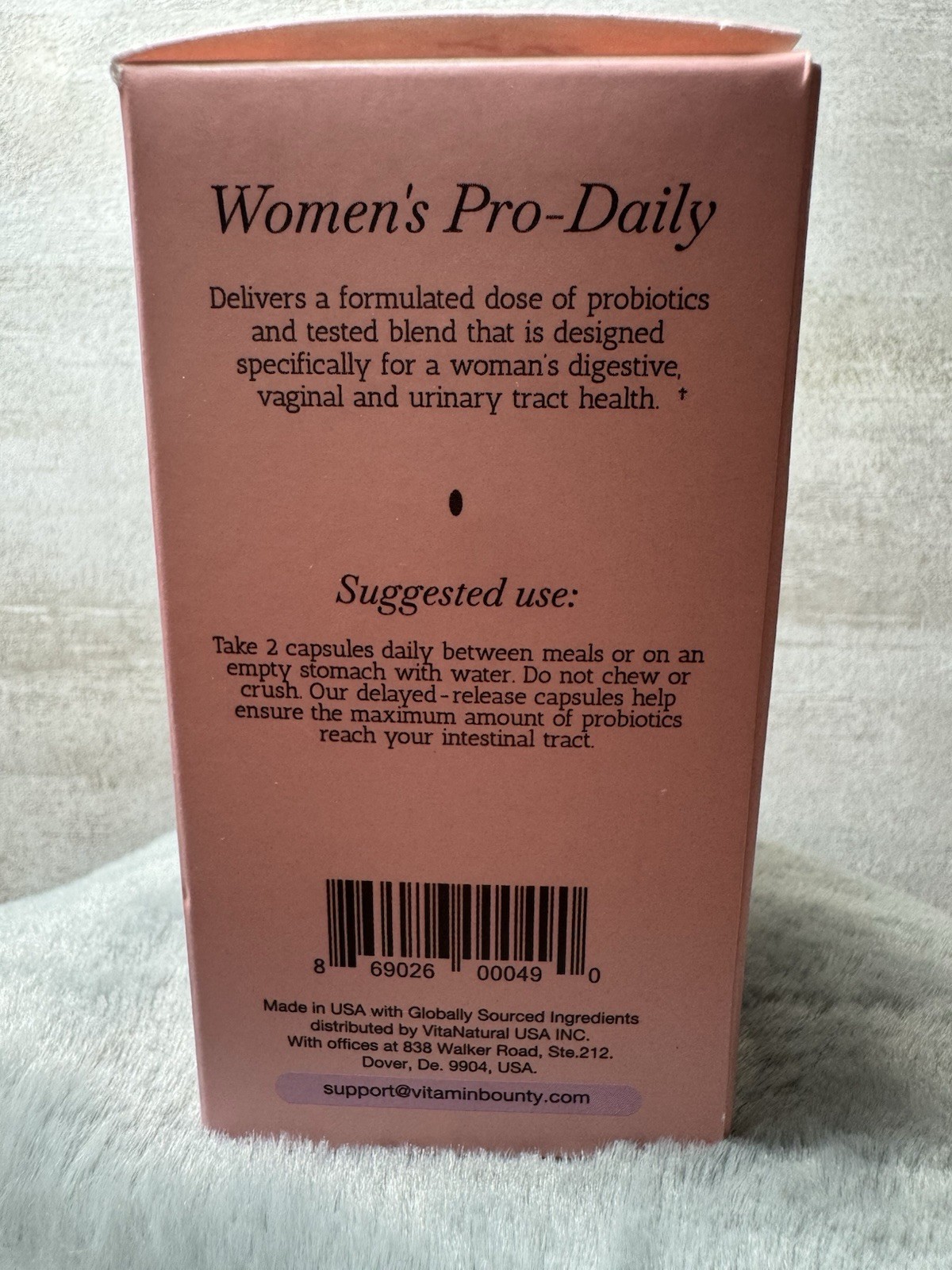 Vitamin Bounty Women’s Pro-Daily Probiotic 60 Capsules Exp 11/2027