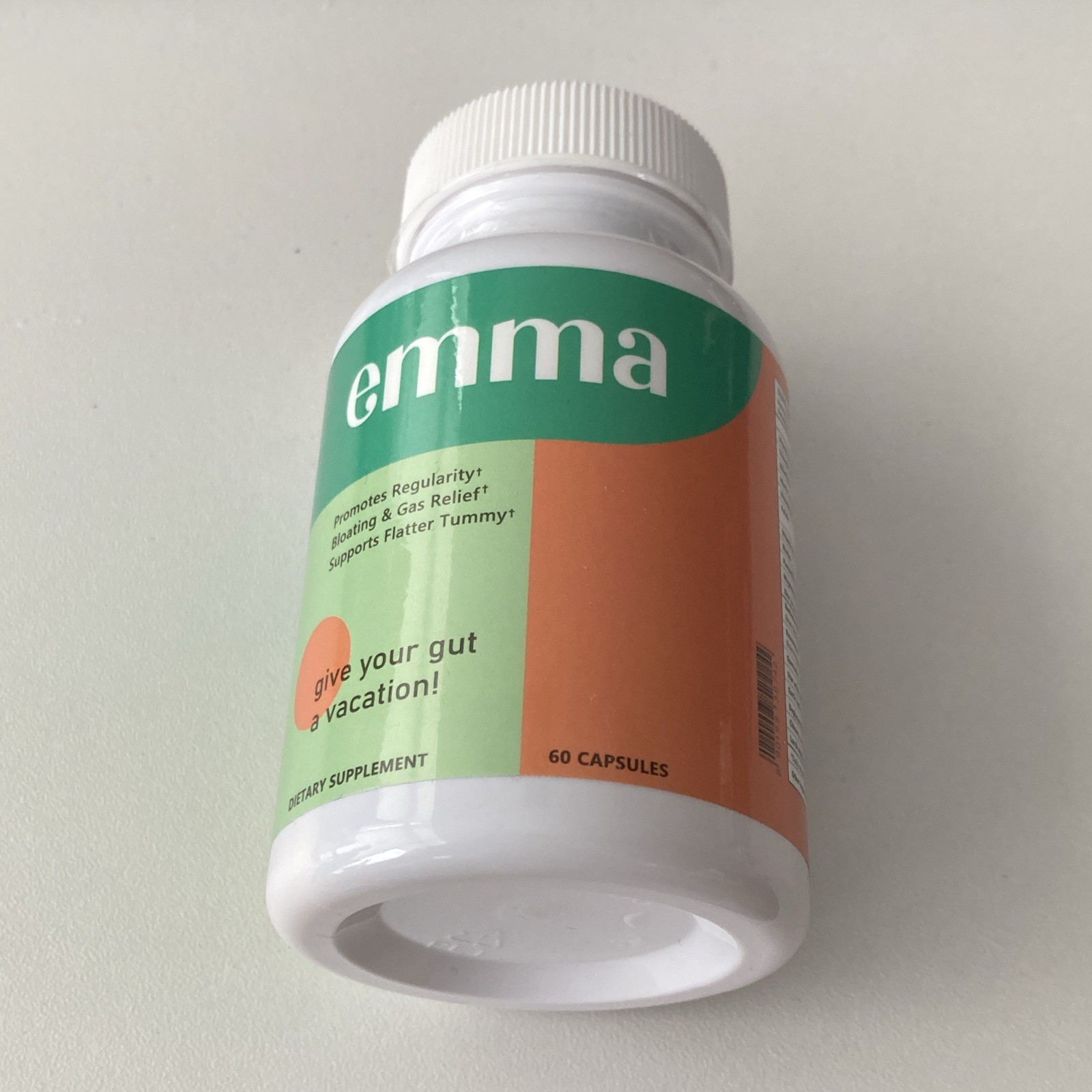 Emma Digestive Support Gas Relief Dietary Supplement Capsules 60 ct Exp 09/2028