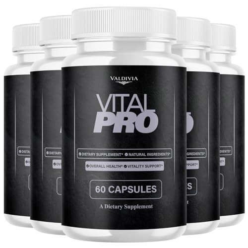 VitalPro Men Daily Wellness Supplement Capsules Energy Strength 5 Pack 300Ct
