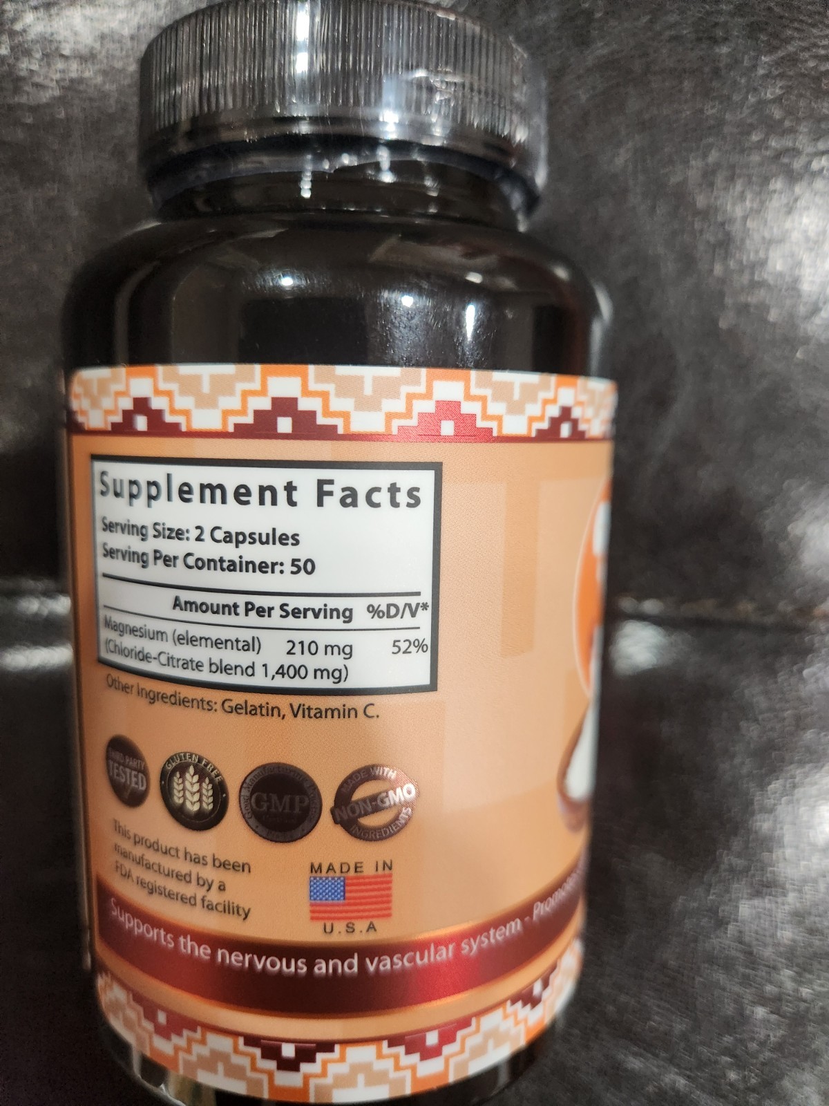 NATURALISIMO LIFE MAGNESIUM CHLORIDE WITH MAGN. CITRATE 1400 MG 100 CAPS 08/2027