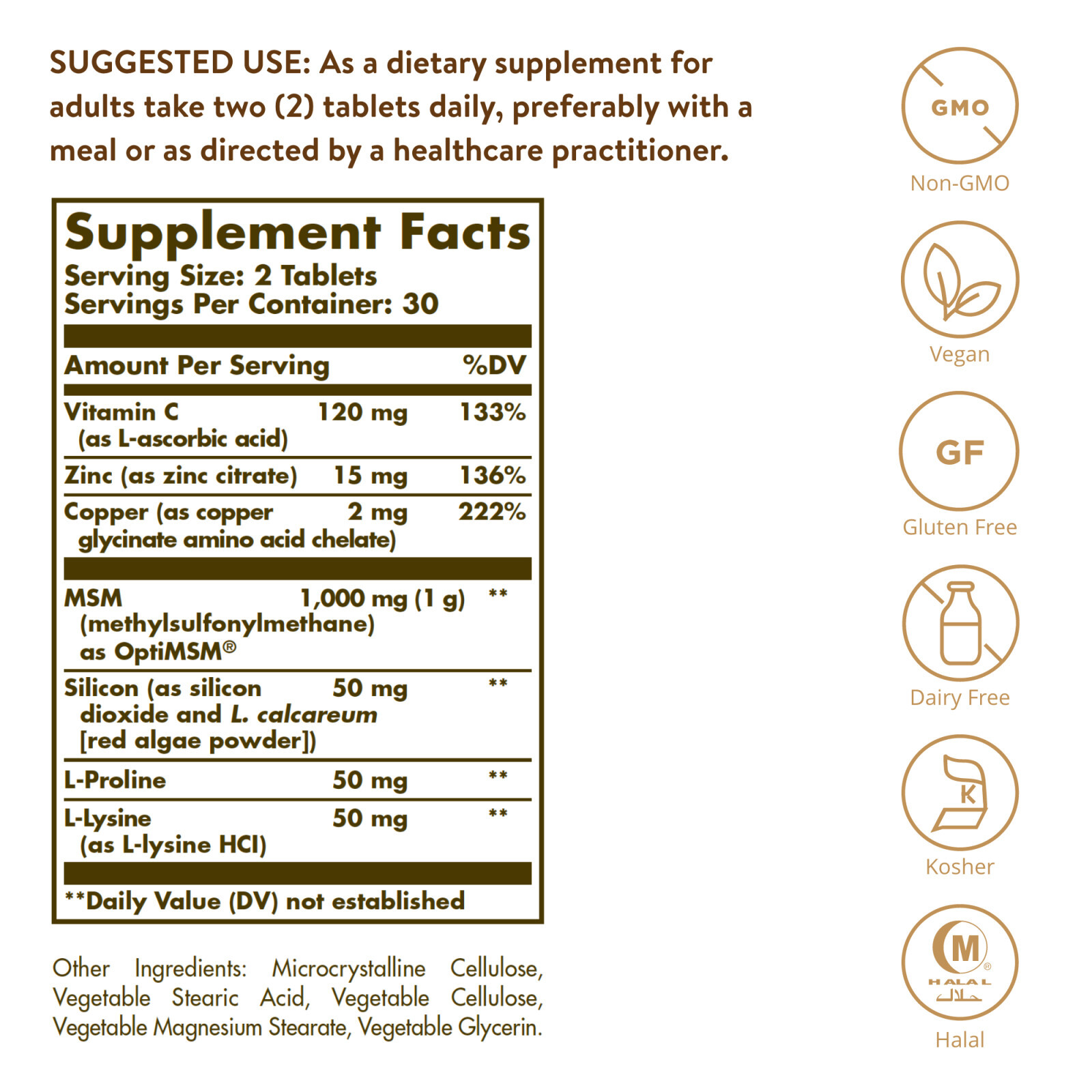Solgar Skin, Nails & Hair 60 Tablets