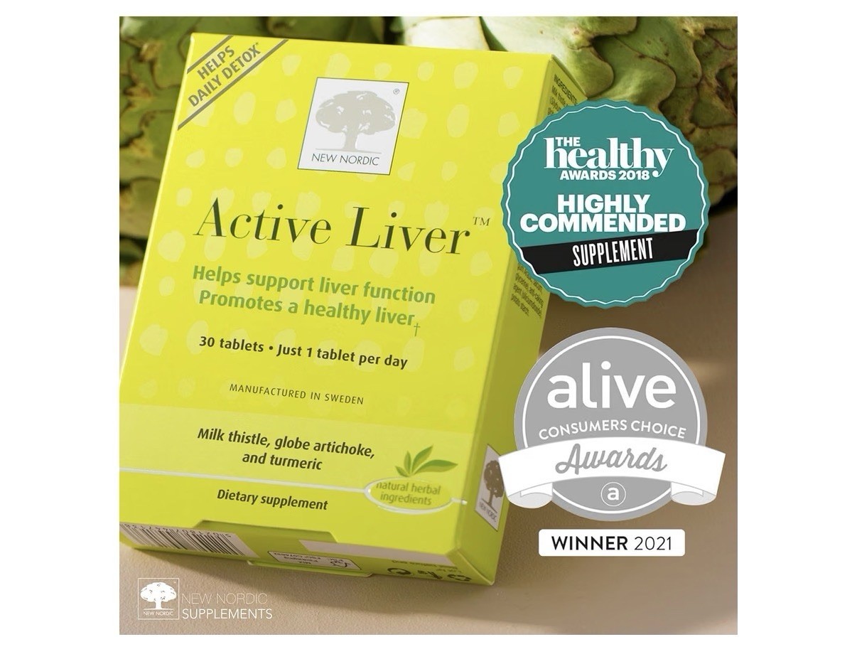 NEW NORDIC Active Liver Support Liver Function Promotes Healthier Liver 30Tablet