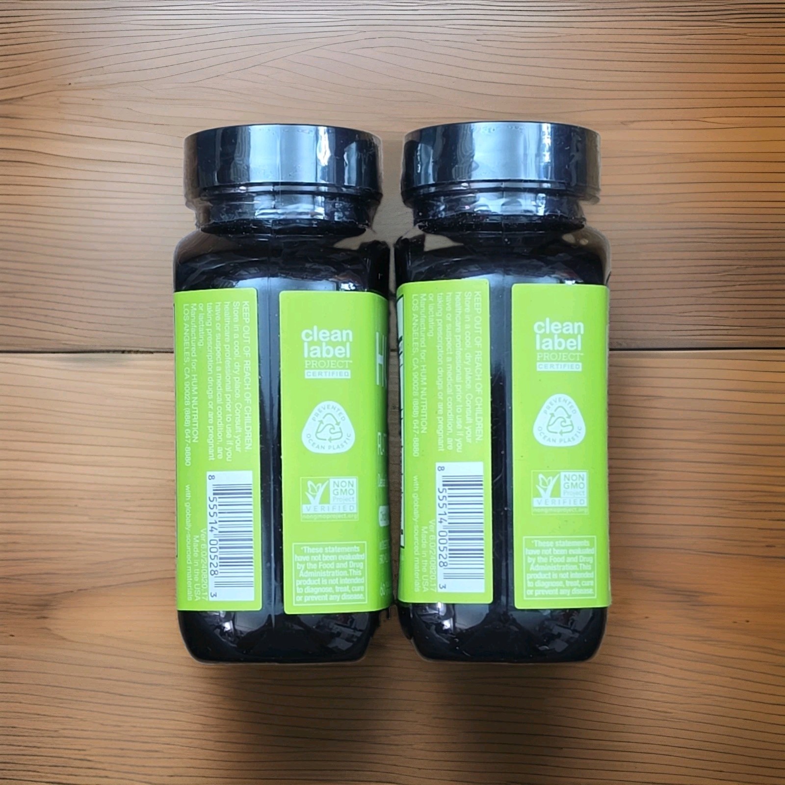 2 X HUM Flatter Me Debloat Digestive Support Vegan Non-GMO Gluten-Free 120 Caps