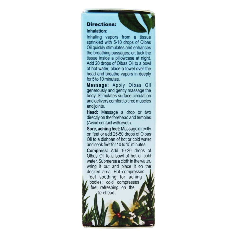 Olbas Aromatherapy Massage Oil & Inhalant 10 cc, 0.32 Ounces